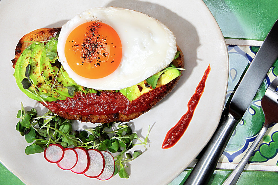 Al Pastor Avocado Toast with Sunny Egg